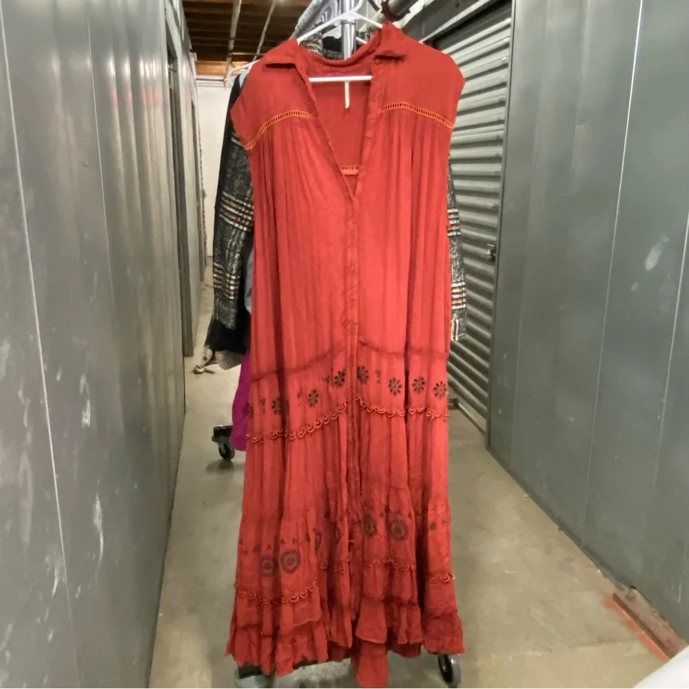 Free People Pretty Cozy Maxi dress Small - Picture 2 of 9
